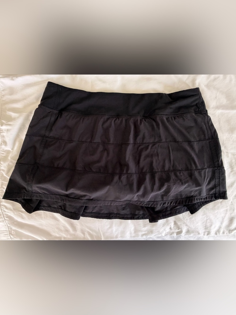 lululemon athletica Pace Rival Black Tiered Skort